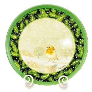 Hallmark‎ Marjolein Bastin Snow Bird Nature's Sketchbook Plate 12"
